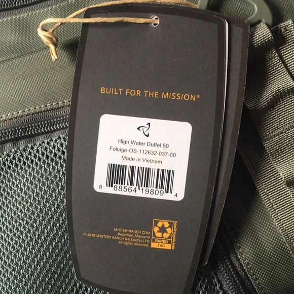 Mystery Ranch High Water Duffel 50